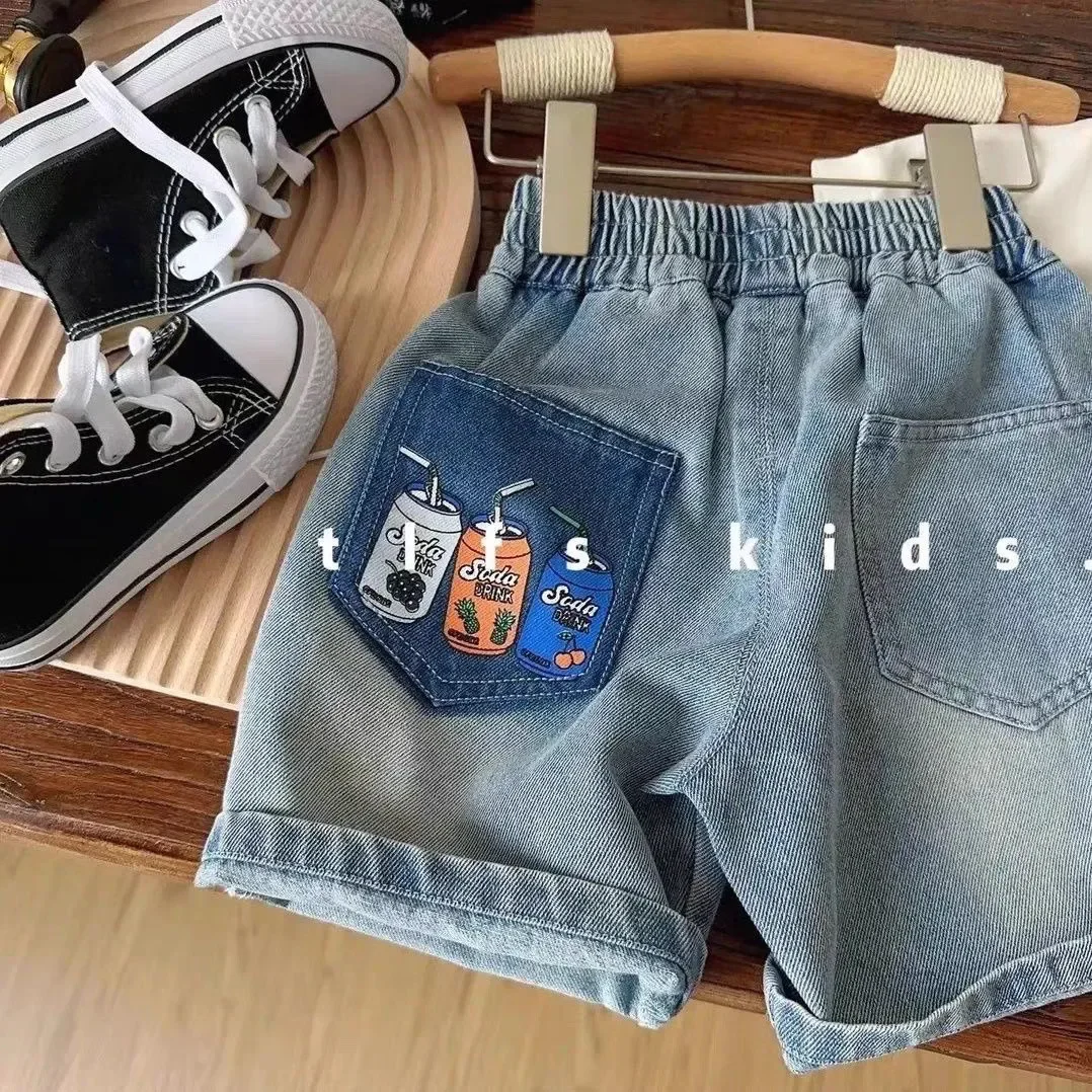 

Kids Boys' Shorts Spring And Summer 2026 New Collection Children's Casual Denim Shorts Hot Pants