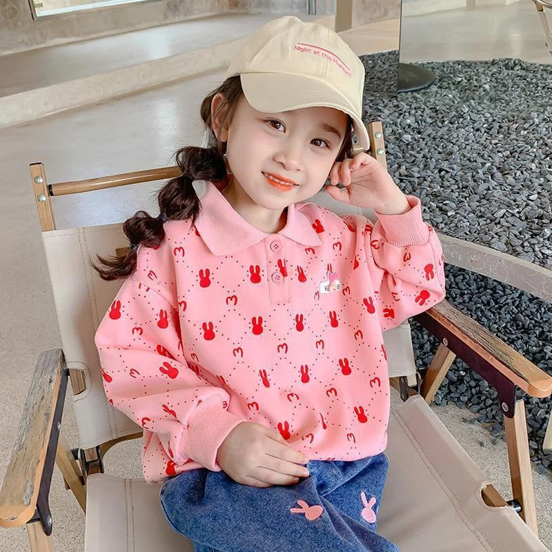 

Girls Hoodies Sweatshirts Cotton Tops Overcoat Outwear 2024 Cute Winter Autumn Kids School Christmas Gift Children's Clothing