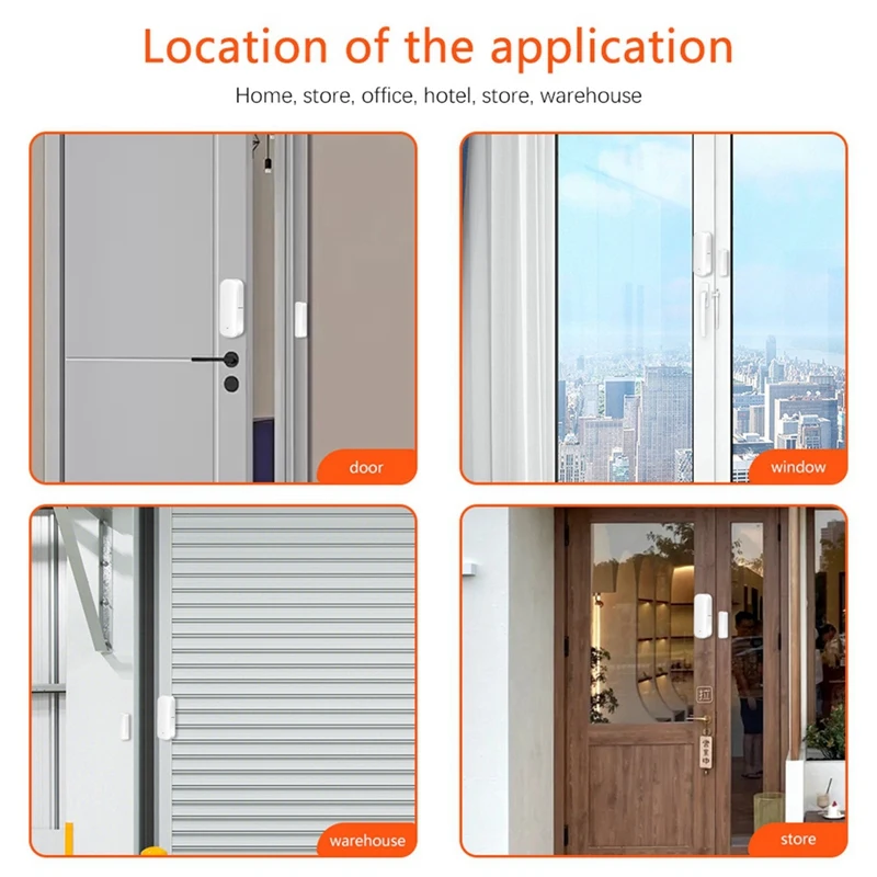 Zigbee Door Sensor Window Sensor Tuya Door Opener Detector Wireless Smart Door Sensor Alarm For Home Security&Automation