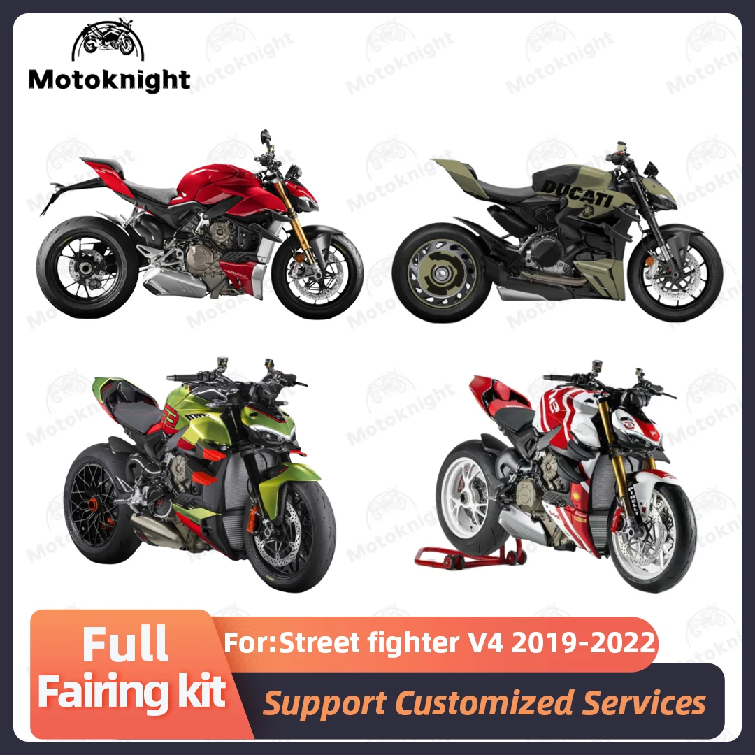 Full Set Motorcycle Fairings Fit For Ducati Street Fighter V4 SP 2019 2020 2021 2022 Fairing Kit Painted Bodywork New ABS 4Gifts