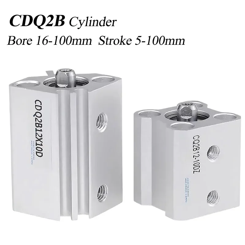 HLH CDQ2B Pneumatic Cylinder 12/16/20/25/32/40/50/63/80/100*5/10/15/20/25/30/35/40/45/50/75/100D CDQ2B Thin With Magnet High Thr
