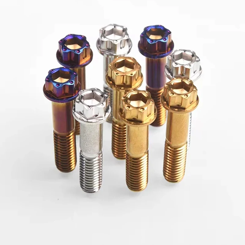 304 Stainless Steel M6 M8 Internal External Hex Flange Screws Motorcycle Caliper Modification Fender Decorative Torx Head Bolts