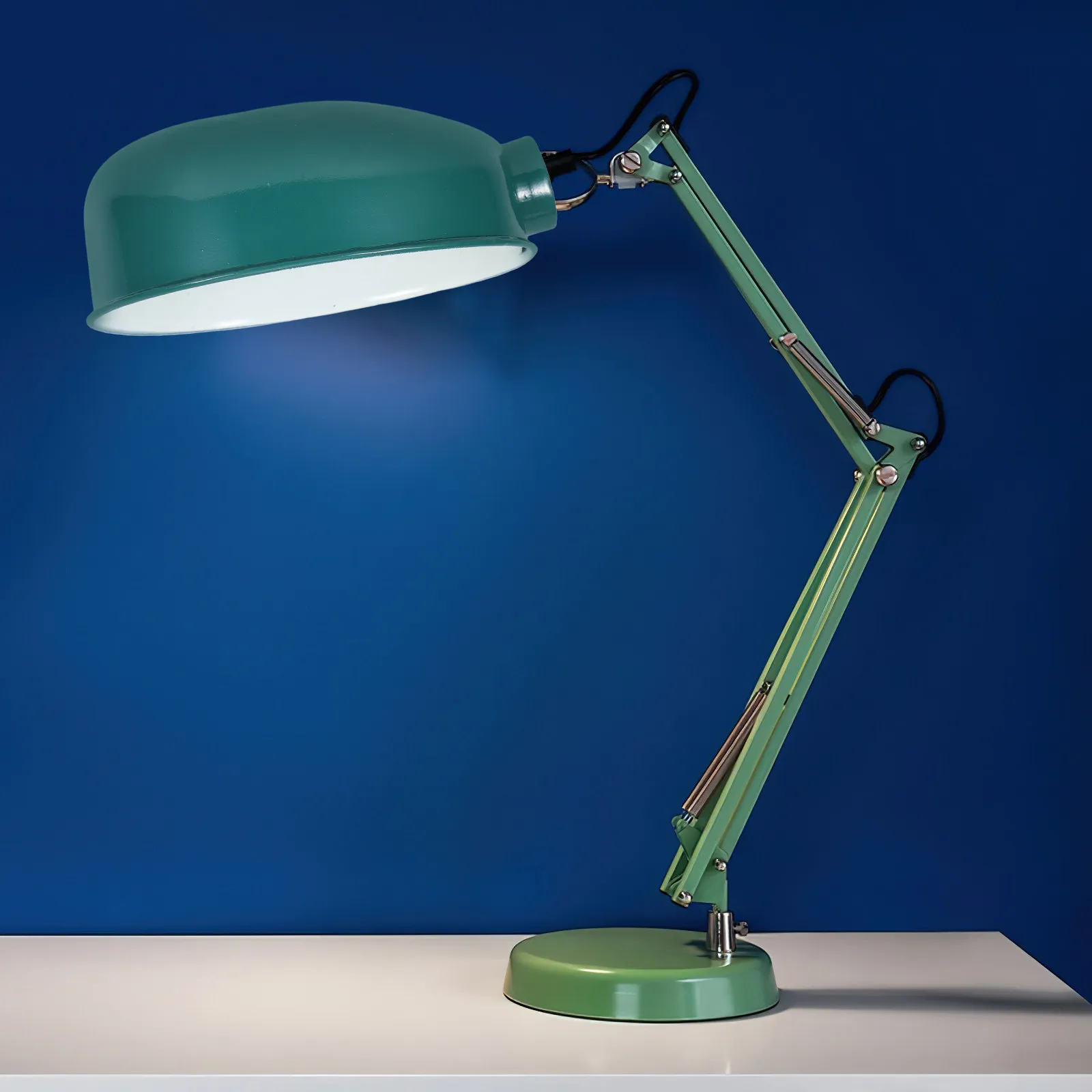 

Зеленый овальный плафон из алюминиевого сплава для верстака, защитный кожух для промышленного светильника, защита от нагрева для точного оборудования