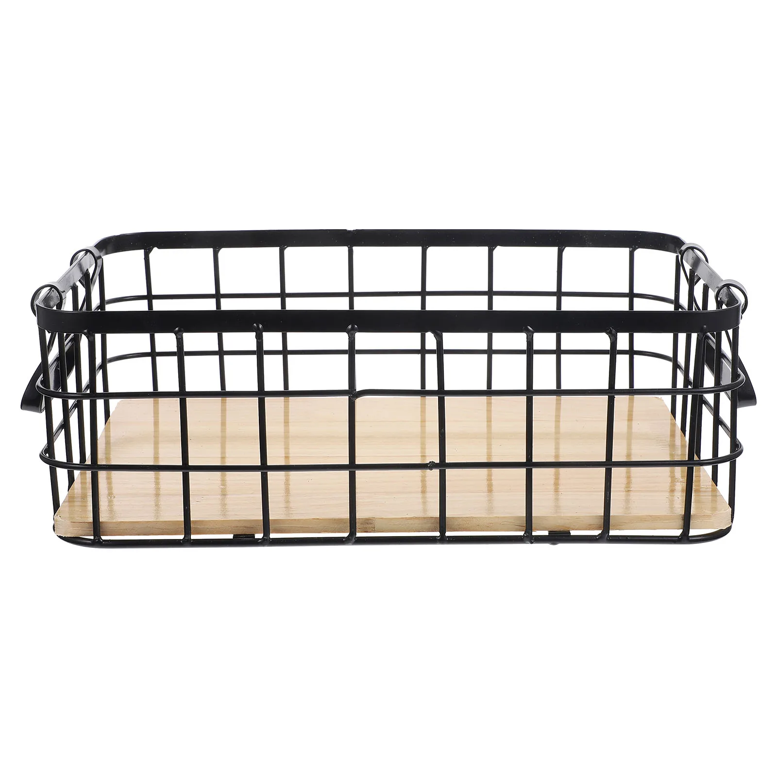

Kitchen Storage Small Wire Mesh Black 32x22x11cm Fruit Vegetable Organizer Basket For Kitchen Bathroom Decor