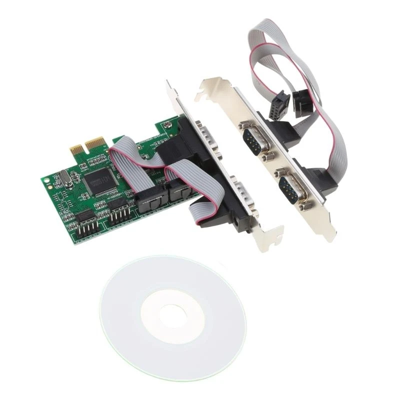 T3LB RS232 DB9 4 Port Expansion Card Compatible 16C55016C55216C554 and 16C750 UART