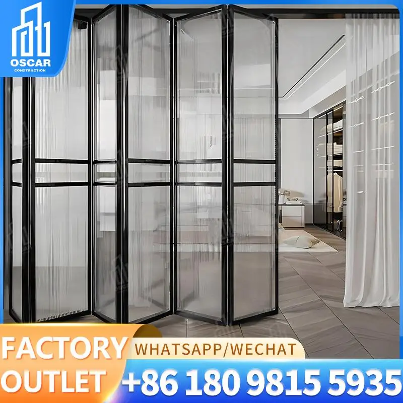 

Customizable Multi function Accordion Bifold Door for Office Spaces Factory made Ideal for US B2B Clients Bifold Door