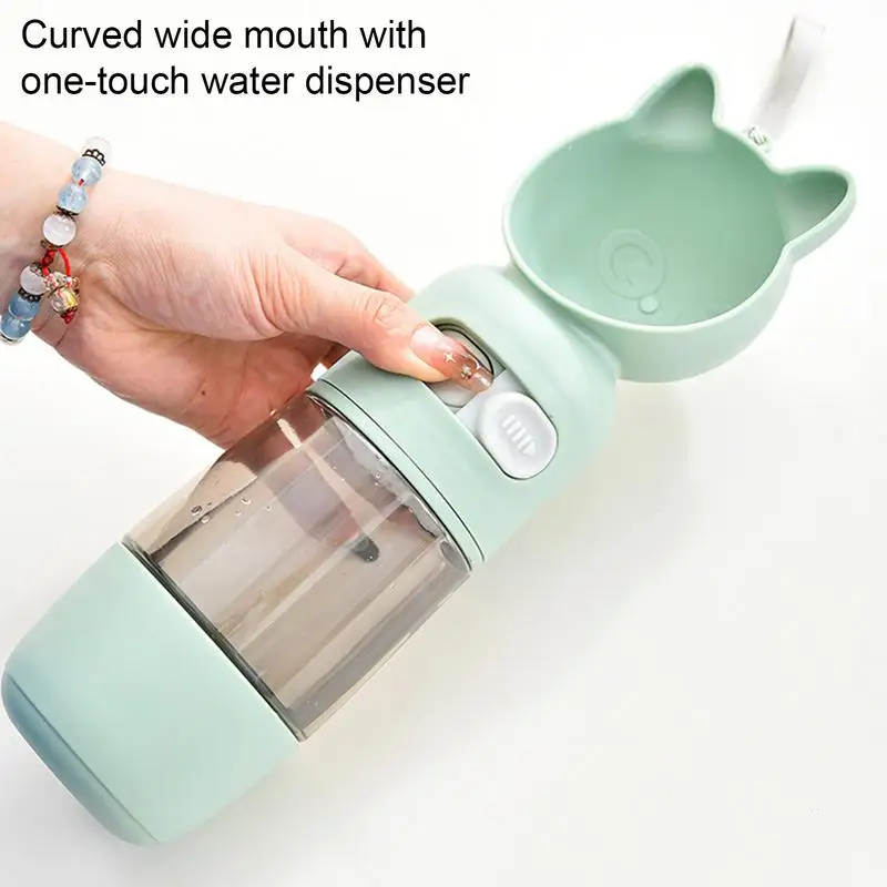 Dog Walking Water Bottle Multifunctional Outdoor Puppy Water Dispenser Lightweight Pet Dispenser Drinking Bowl For Outdoor