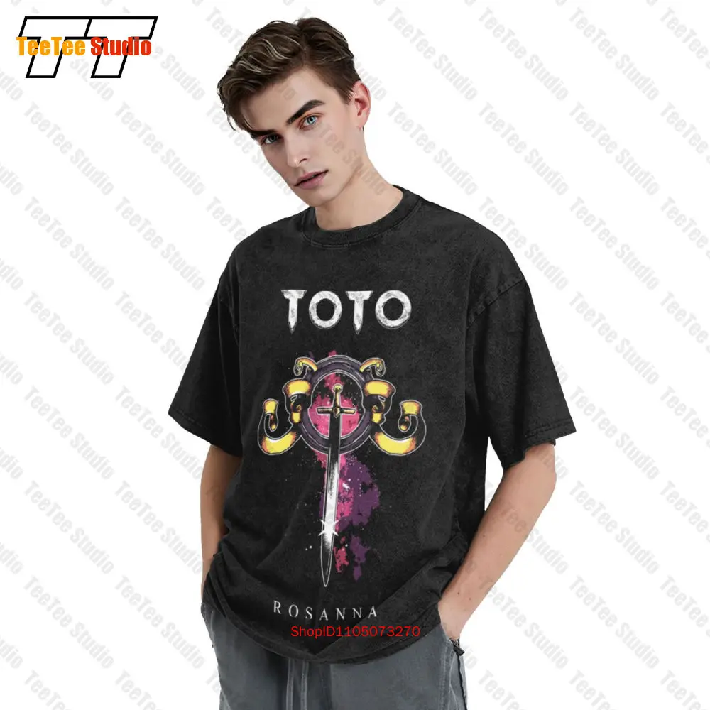 Immagine 4: T-shirt oversize vintage Rosanna della banda rock americana di Toto E7ZD