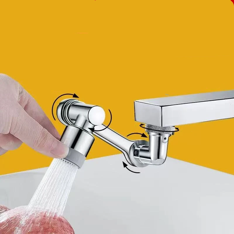 

1pc Metal 1080° Universal Rotation Faucet Aerator Bubbler Nozzle Kitchen Tap Sprayer Head Adaptor Washbasin Faucet Extender