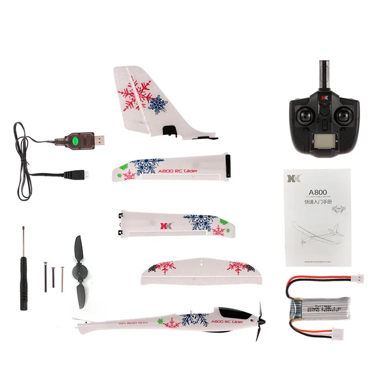 Weili XKA800 التحكم عن بعد الثابتة الجناح طائرة شراعية 5-قناة الأطفال الطيران لعبة مجسمة مادة بلاستيكية عالية الجودة #3