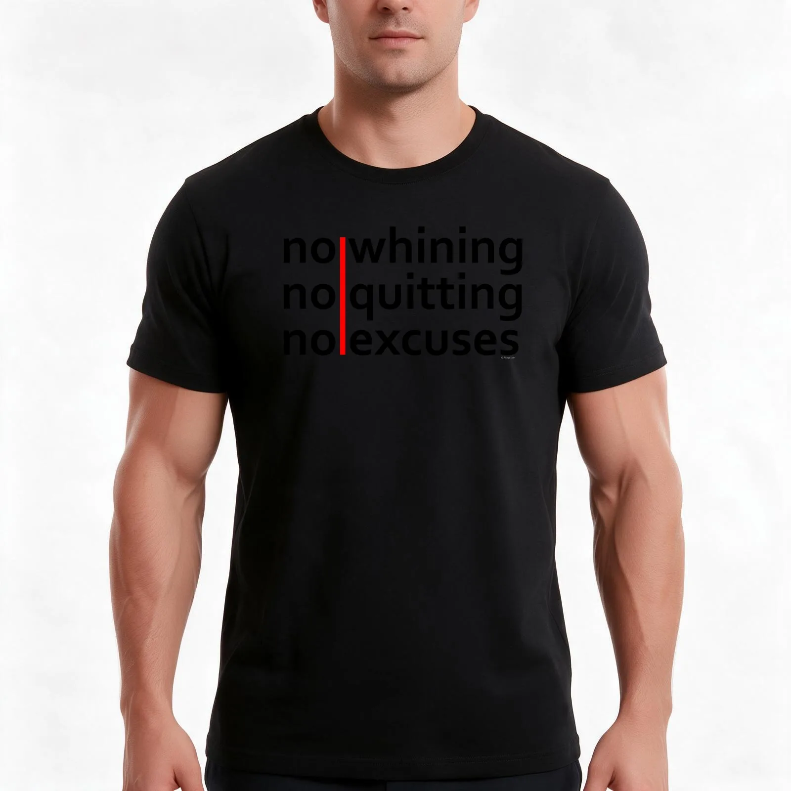 No Whining | No Quitting | No Excuses T-Shirt, Summer Casual Cotton Tee, Oversized Streetwear Tops, Vintage Graphic Print