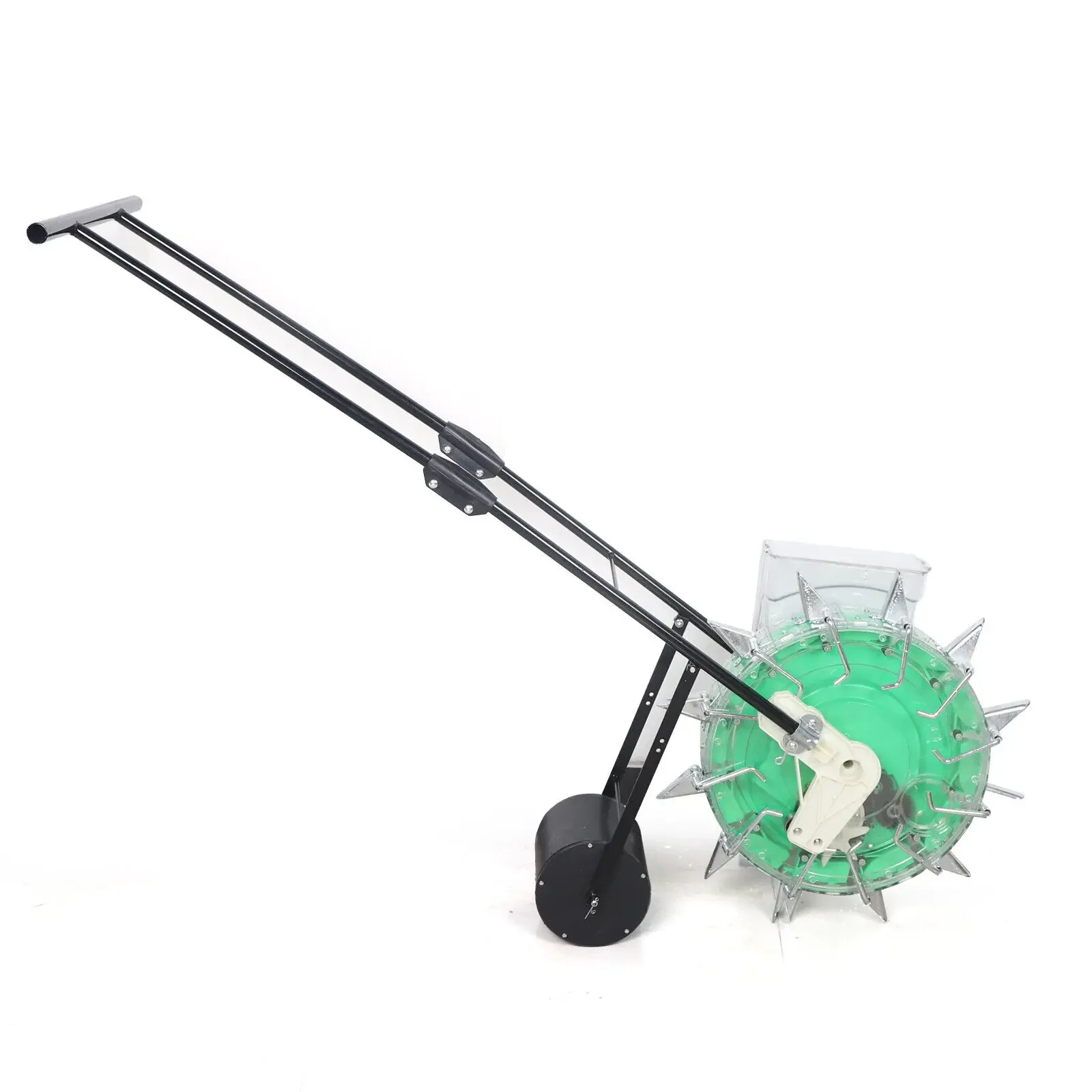 Precision Sowing Hand Push Garden Seeder and Fertilizer Machine Corn Soybeans Planter Lawn