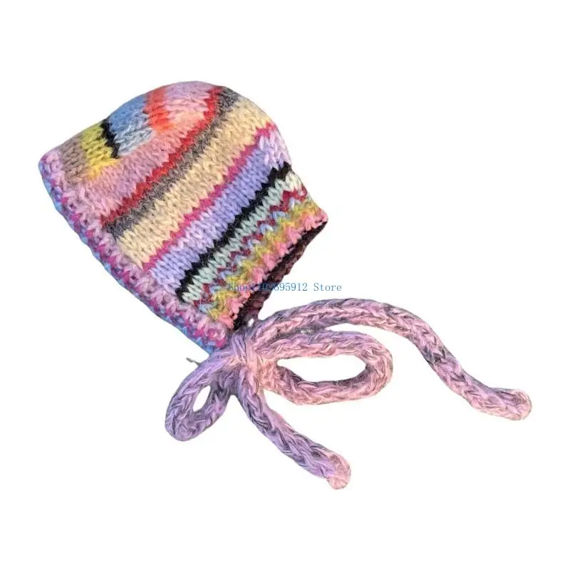 

N7YE Popular Pullover Hat Knitted Warm Hat for Women Everyday Use