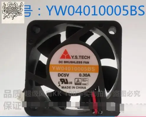 

Ltsf For Y.S TECH YW04010005BS DC 5V 0.30A 40x40x10mm 2-Wire Server Cooling Fan