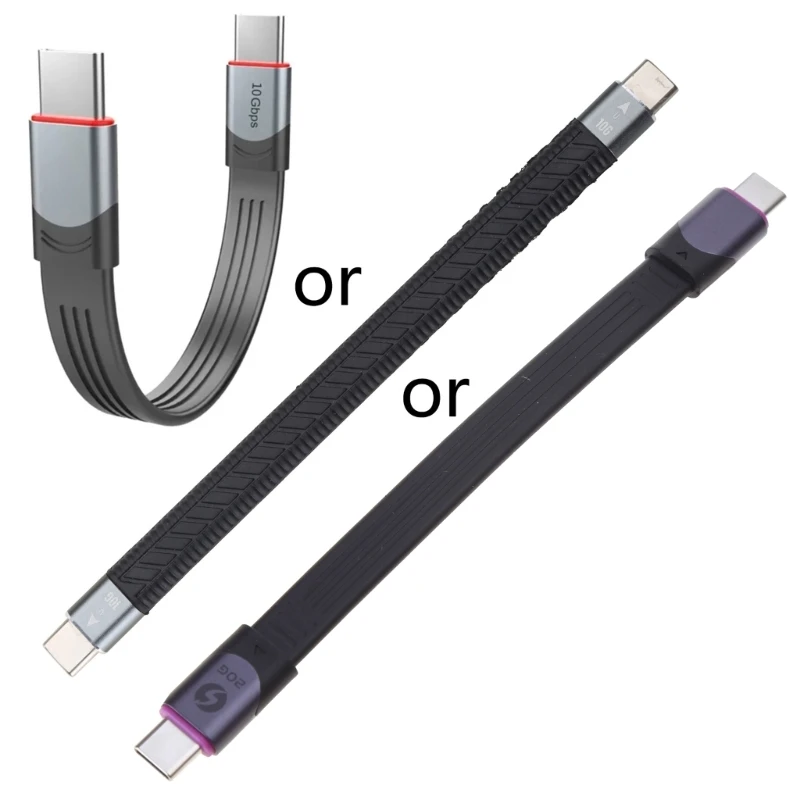 PD 60W for 3 Cable Certified 40Gbps Type C to C USB Fast USB C for Macbook Charge Data Cable Emark Chip