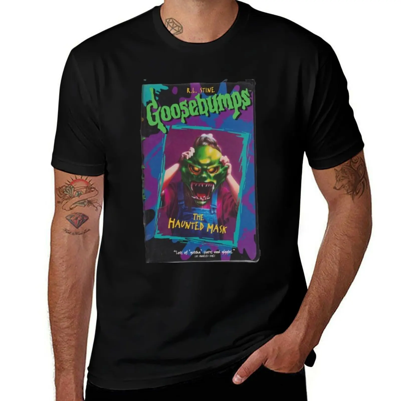

Goosebumps T-Shirt printed t shirts for man black cotton t-shirt plain for man package T-Shirt