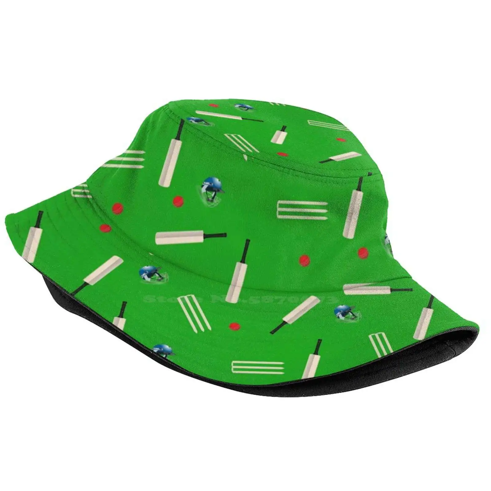 Cricket Pattern Sun Cap Fisherman Hat Bucket Hats Leicestershire Ccc Durham Ccc County Cricket Club Lancashire Ccc Yorkshire