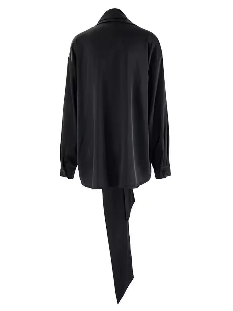 SuperAen, женская рубашка с длинными рукавами, весна-осень 2024, новый дизайн, нишевая полая верхняя рубашка с вышивкой