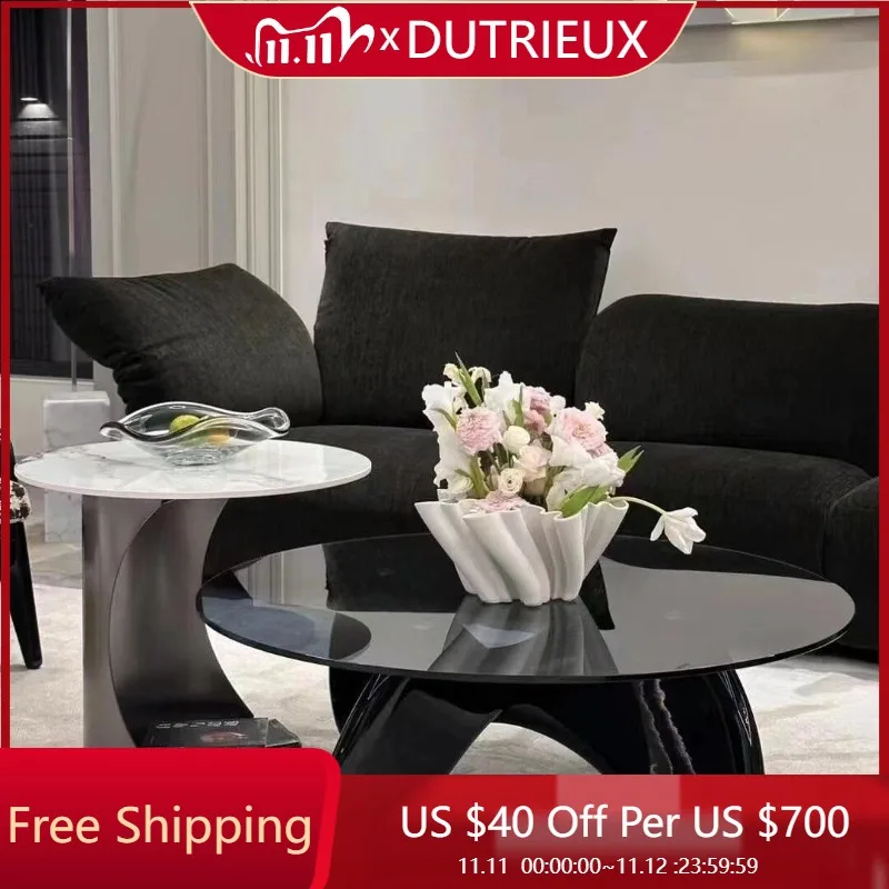 

Decoration Bedroom Modern Side Table Living Room Minimalist Transparent Coffee Table Simple Couchtisch Postmodern Furniture