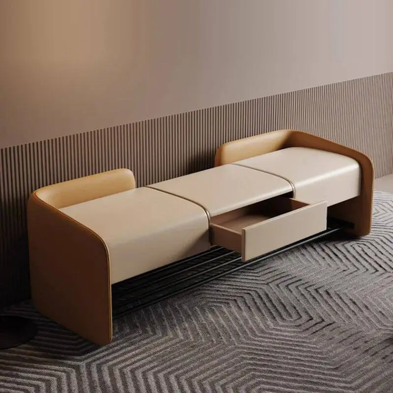 Mueble Zapatero de Diseño Italiano Minimalista, Mueble Zapatero Nórdico de Lujo Moderno para Entrada con Asiento, Muebles para el Hogar