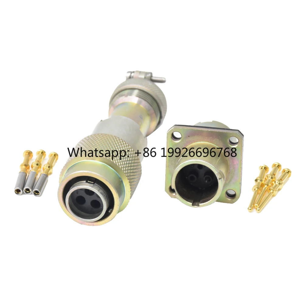 845 Mine Explosion-proof DIN Stainless Steel Connector Glass Vacuum Sealed Aviation Plug Socket Hermetic Male Female IP67