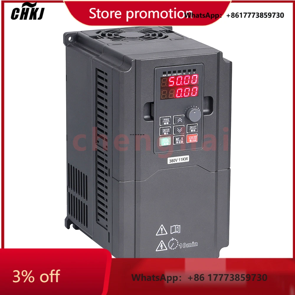 

CHKJ-2025NEWMingch Factory 3 Phase 380V Frequency Inverter 18.5KW 22KW Variable Frequency Drive 0-400hz VFD VSD for Elevator