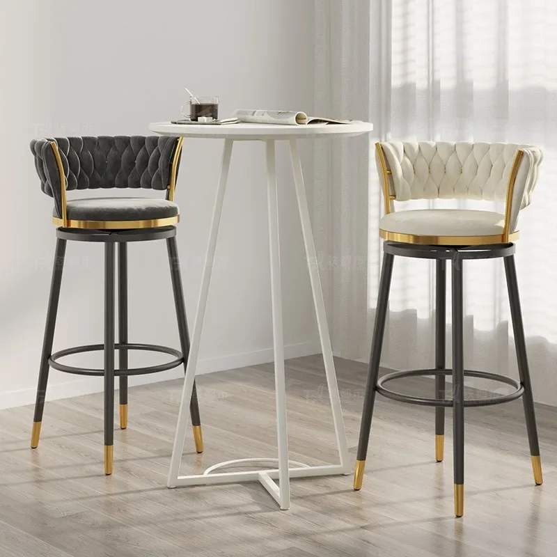 High Banks Kitchen Bar Canteen Folding Chairs Luxury Chair Tabourets De Stool Table Girls Stickers Island For Barstool Furniture