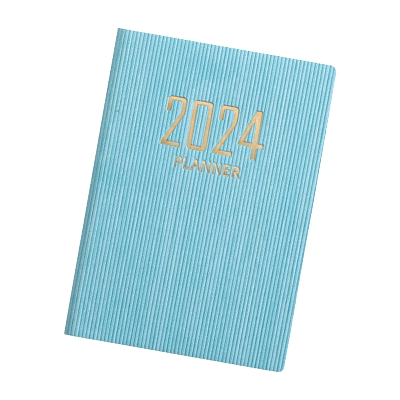 Cuaderno de planificación mensual portátil, 5x2024, 2024, azul