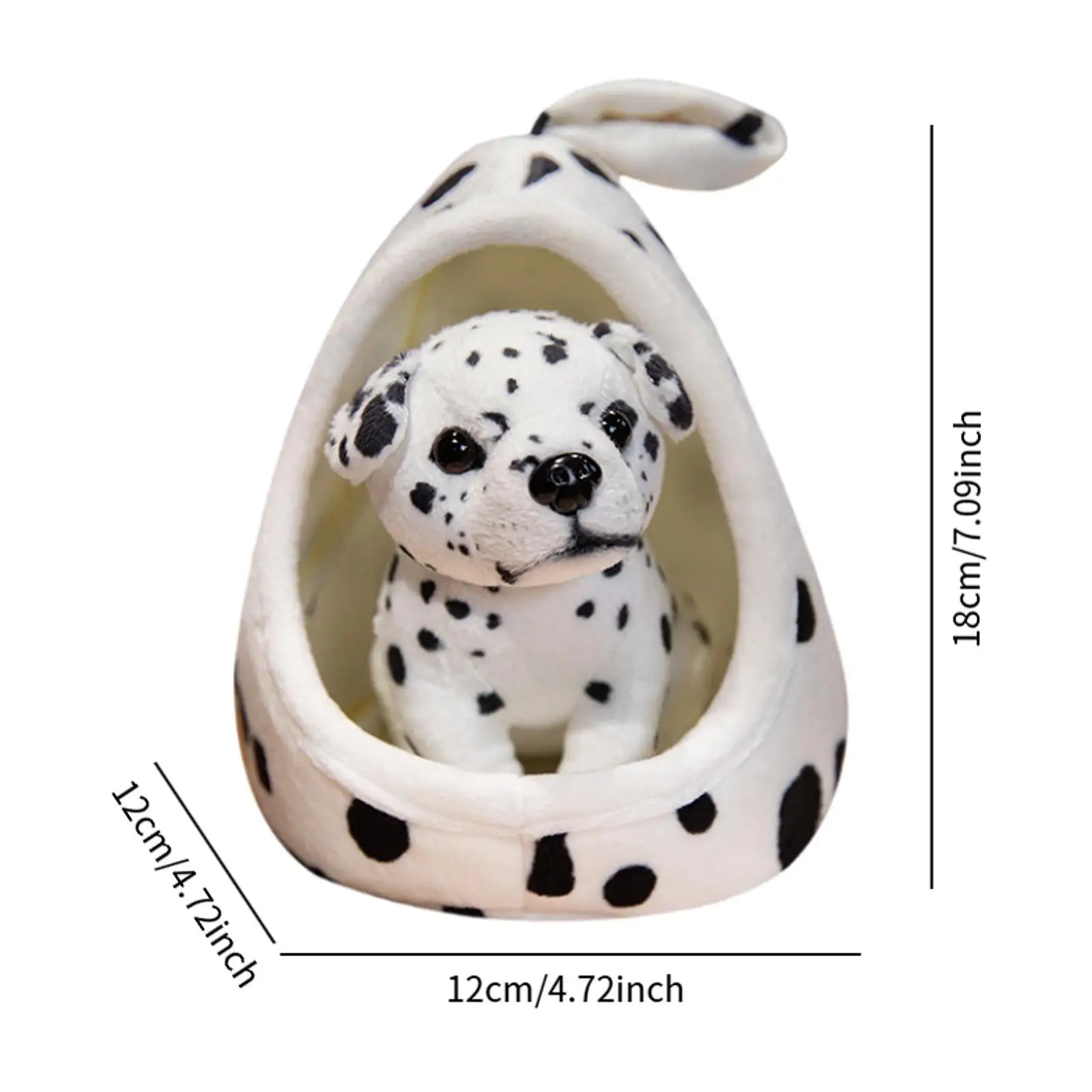 Dog Stuffed Animals Doll Simulation Soft Removable Decor Cute Stuffed Toy for