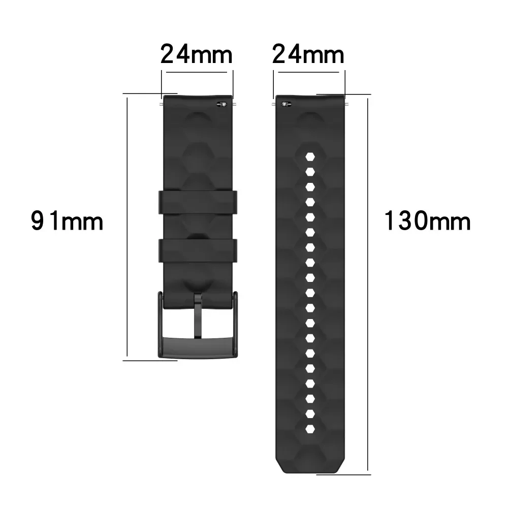 24MM Silicone Strap For suunto 9/suunto7/spartan sport/D5 Watch Band Soft smartwatch Sport Bracelet Wristband For suunto