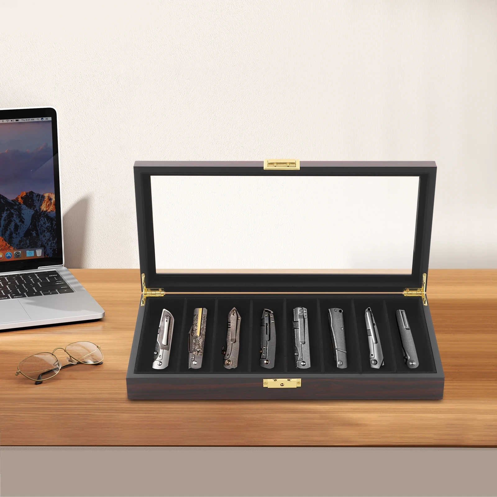 

Vintage Knife Display Case Folding Knives Organizer Boxes Knife Storage Box Knife Display Case Suitcase