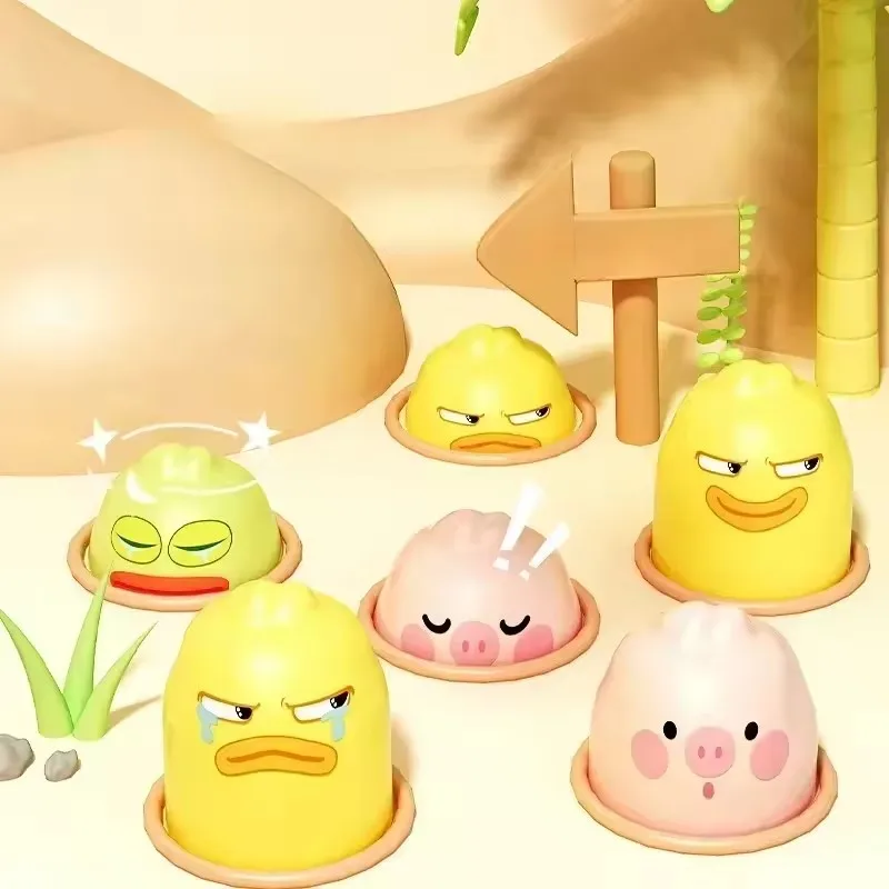 لعبة أطفال على شكل بطة/ضفدع/خنزير لعبة تعلم مونتيسوري ألغاز تعليمية هدية لمدة 12 24 شهرًا طفل صبي/فتاة بمطرقة