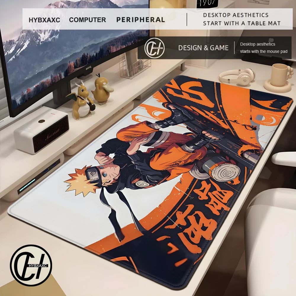 Alfombrilla de ratón de Anime n-narutos, alfombrilla de ratón de escritorio, bonita alfombrilla de escritorio HD, alfombrillas de teclado para juegos extendidas, alfombrilla de ratón grande XXL para jugador 90x40