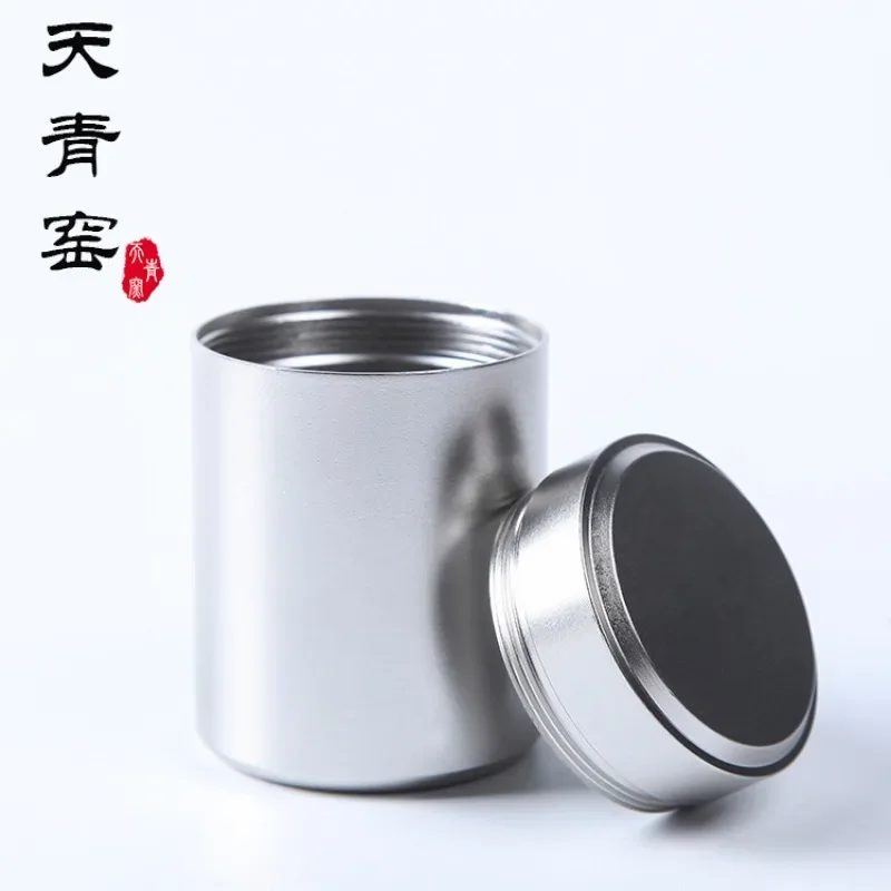 70ML 140ML Solid Color Airtight Smell Proof Container Aluminum Herb Stash Metal Sealed Can Tea Jar Storage Boxes