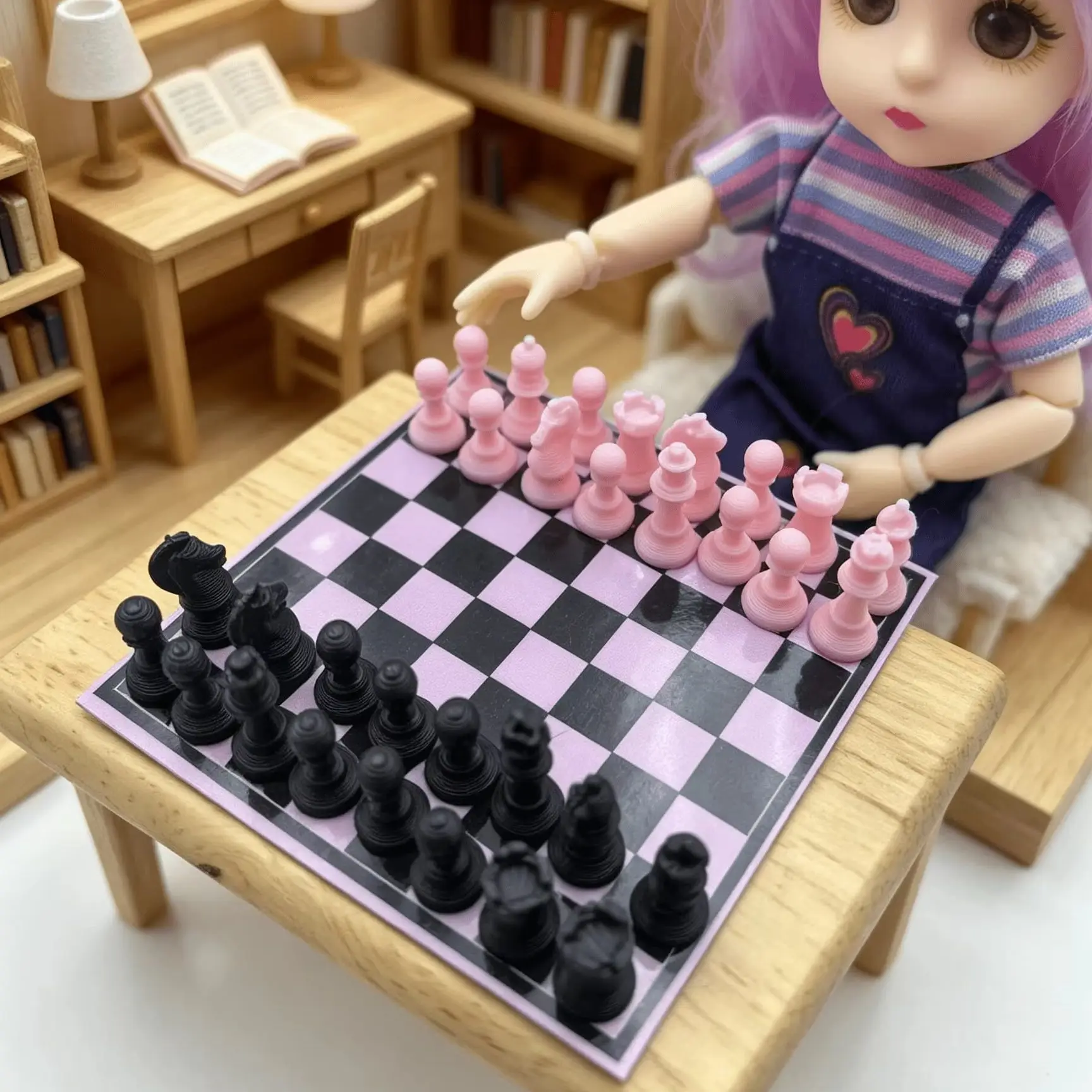 Miniature Pocket Model Toy Dollhouse doll Scene Props Chess Decoration Scene Shooting Props