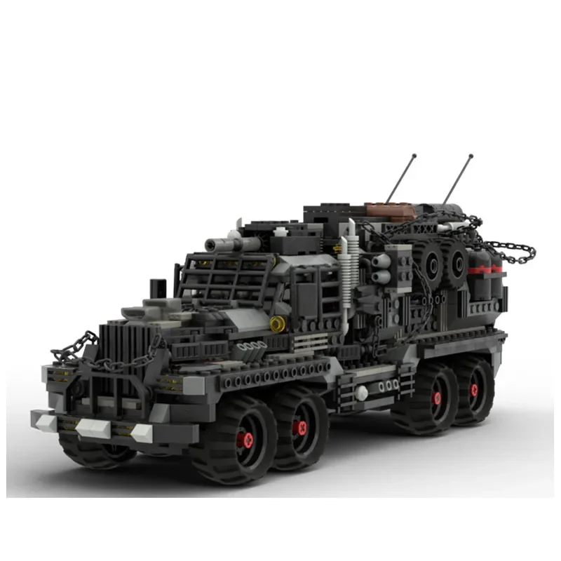 MOC-116001 Famous Movie Series Desert 8x8 Big Truck Assembly Building Block Model • 1298 Parts Adult Kids Birthday Toy Gift