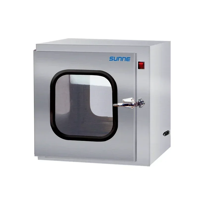 Stainless Steel Transfer Window Mechanical Electronic Interlocking Transfer Box UV Two-Way Transfer Counter