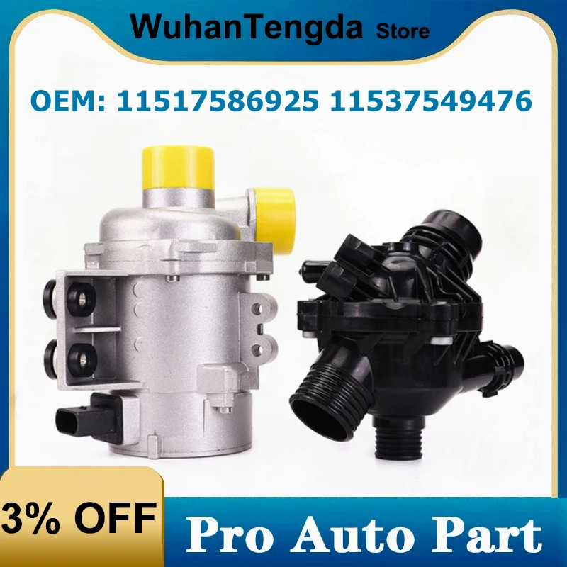 

Coolant Water Pump Thermostat for BMW E60 E61 E81 E87 E90 E91 X1 X3 X5 Z4 325i 330i 525i 530i 630i 730i 11517586925 11537549476