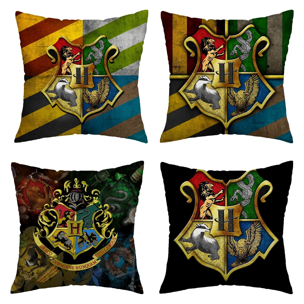 Decorative Pillows for Sofa Cushions Cover Hogwarts Symbol Luxury Living Room Decoration Throw Pillow Covers Personalized Gift