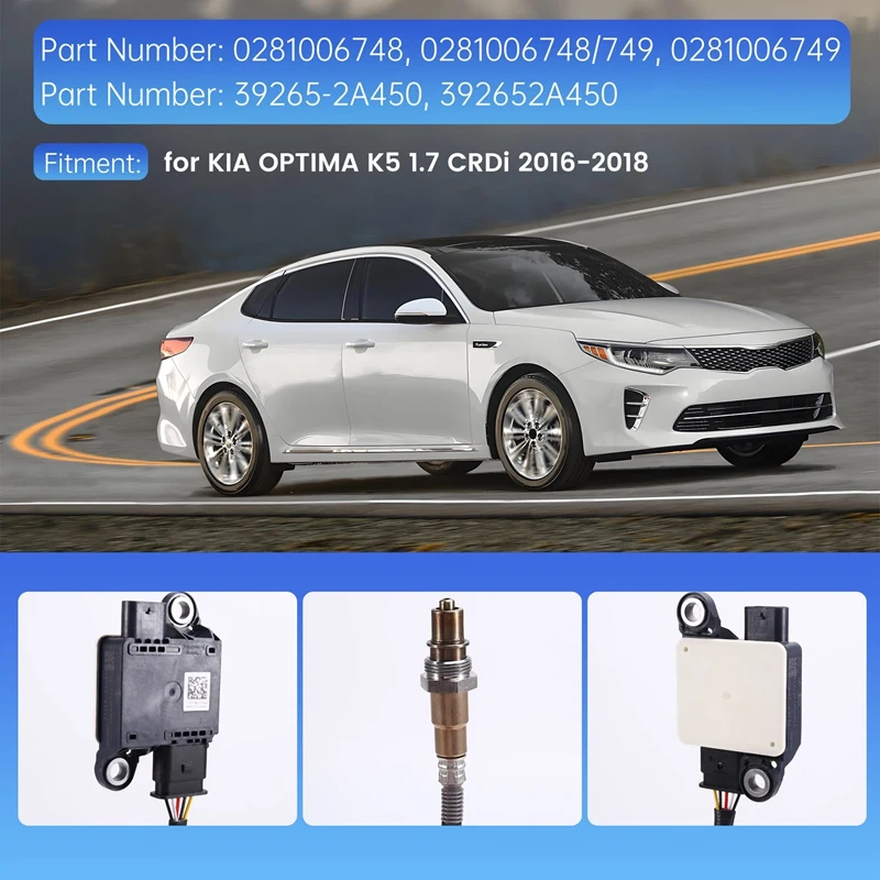 Car Particulate Sensor 39265-2A450 0281006748 0281006749 For KIA OPTIMA K5 1.7 Crdi 2016-2018