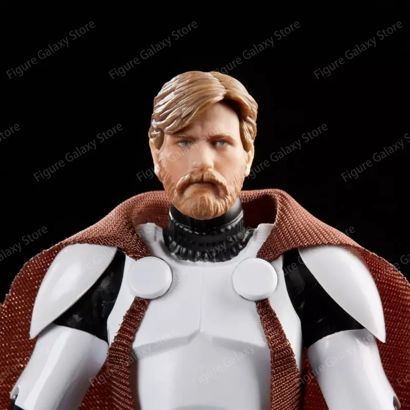 Genuine Hasbro Star Wars The Black Series Clone Commander Obi-Wan Kenobi 6 Inch Action Figure Collectible Model Toy in Stock view 6