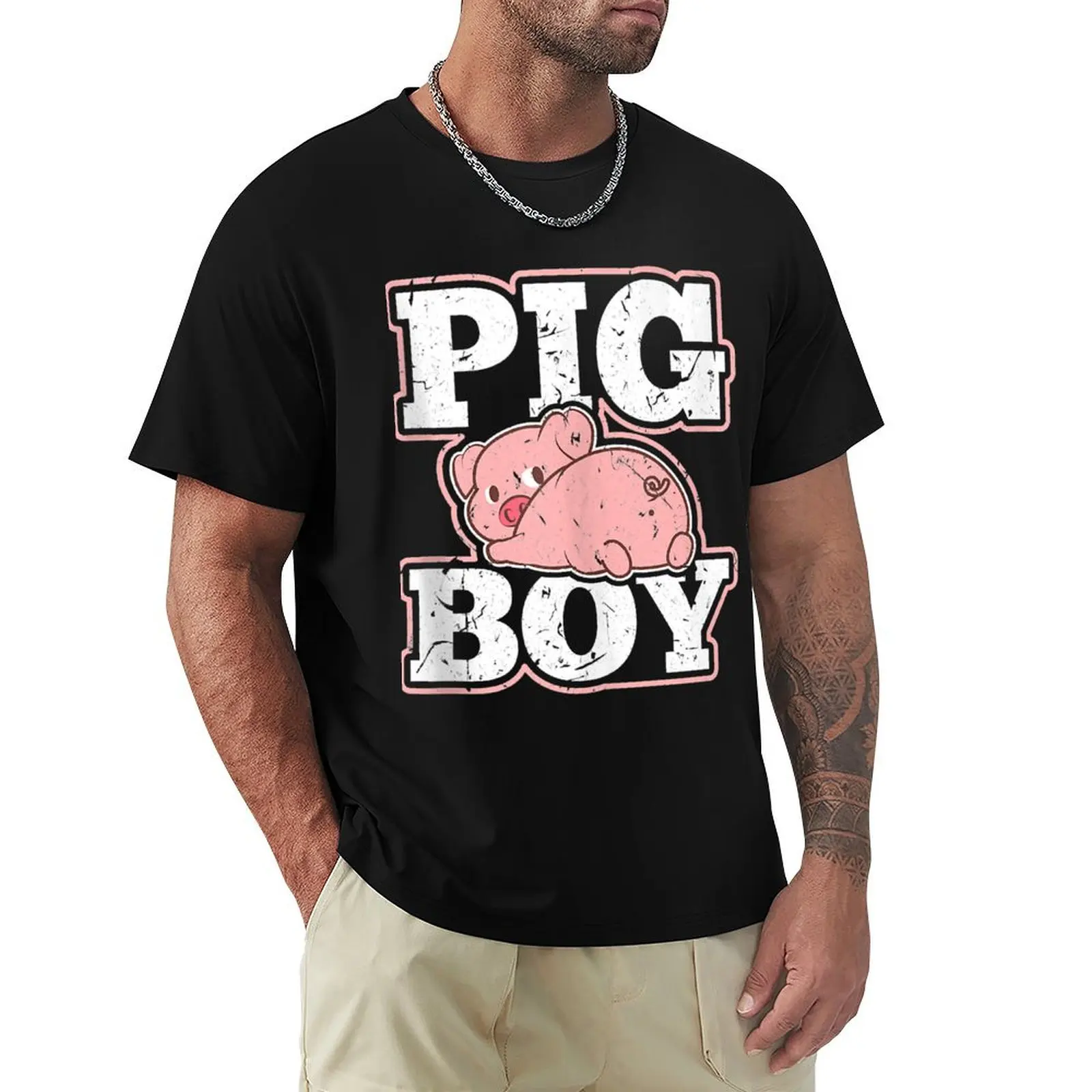 Pig Boy Raunchy Fetish Funny Joke BDSM Kinky Roleplay T-Shirt vintage anime shirt plus size tops mens tall t shirts