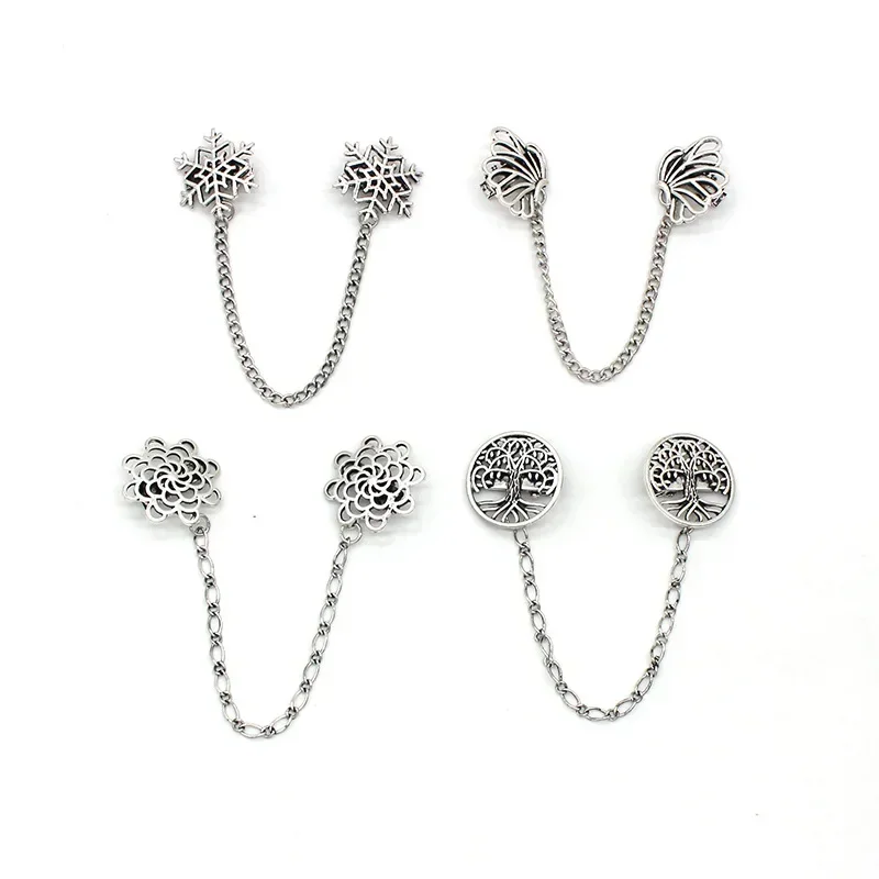 

Flower Patterns Clip Women Girls Knitwear Shawl Brooches Pins Classical Vintage Sweater Shawl Clip Dresses Cardigan Collar Clip