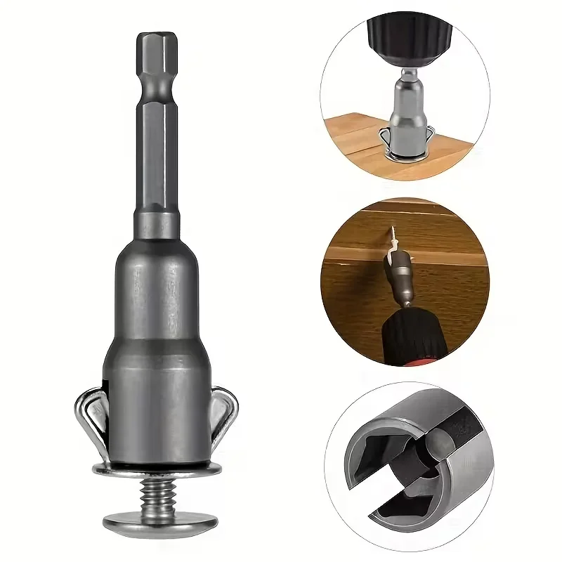 Electric Screwdriver Sleeve - Slot Sleeve Butterfly Bolt Sockets - Hex Shank Wrench - High-carbon Steel Socket Nut - Hand Tools