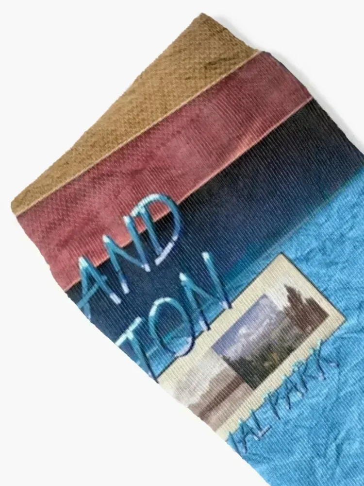 Grand Teton National Park Socks Hiking boots loose heated anti slip football Socks Men Women's