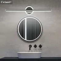 Modern LED Mirror Front Lights 40/60cm Bathroom Lighting Bedroom Dresser Home Decor Lights Black Gold Led Wall Light Fixtures