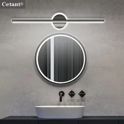 Modern LED Mirror Front Lights 40/60cm Bathroom Lighting Bedroom Dresser Home Decor Lights Black Gold Led Wall Light Fixtures