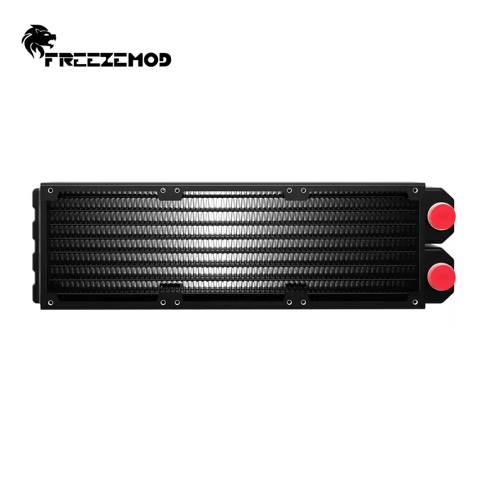FREEZEMOD Water Cooling Radiator, 45mm Dual-Layer Copper Heatsink, 3 X 80mm Fan Mounts