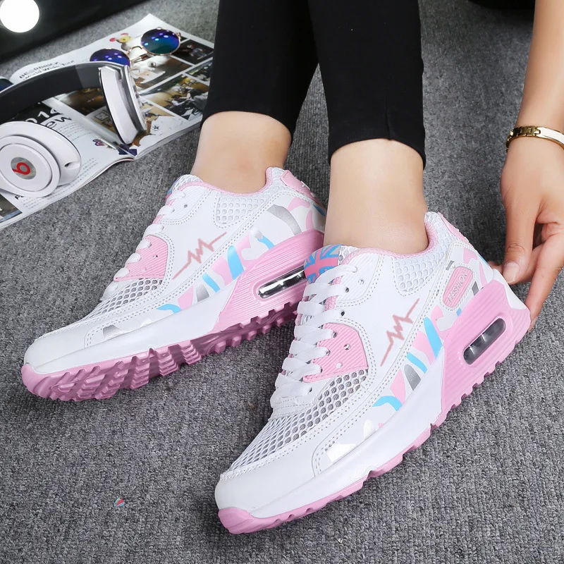 2024 Autumn Fashion Air Platform Sneakers Women Casual Sport Shoes for Women Women\'s Lace Up Wedge Comfort Travel Shoes Mujer