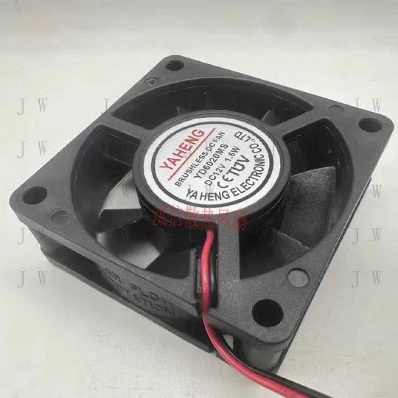 DDW   1PCS for YAHENG YD6020MS DC12V 1.5W 2-wire case cooling fan 60*20MM